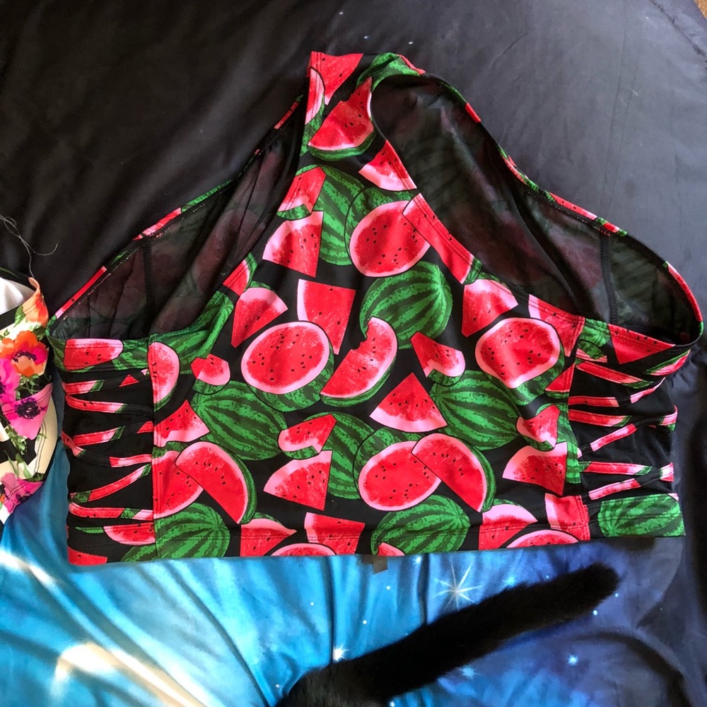 Torrid watermelon swim bottoms